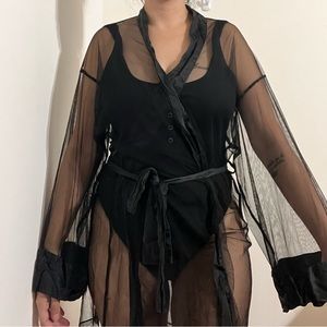 Vintage Victoria’s Secret Sheer silk Robe